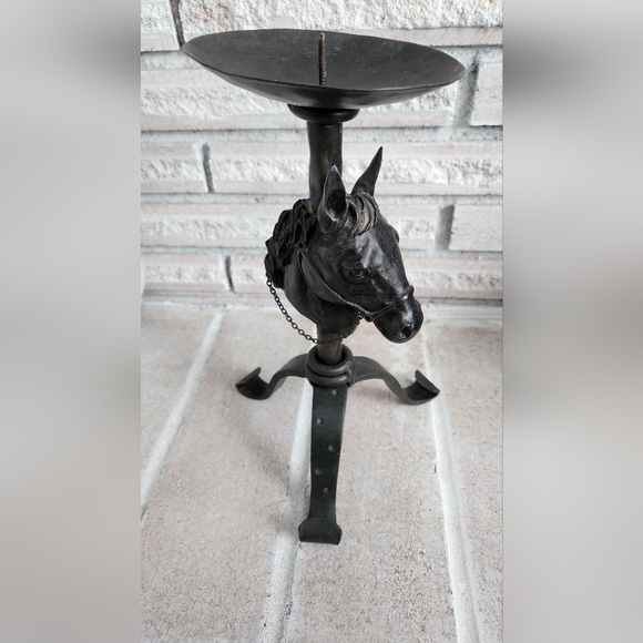 Vintage Horse Candlestick Candle Holder - Picture 4 of 8